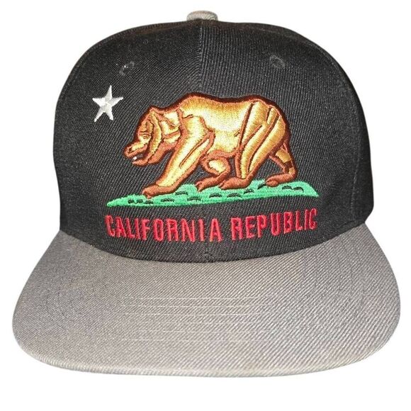Georgetown Collection California Republic State Bear Baseball Hat Cap Snapback - Picture 1 of 1